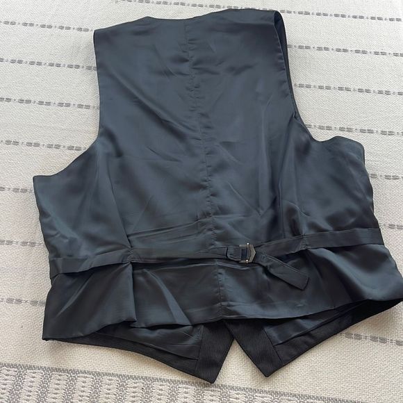 Jos A Bank Mens 3 Piece Suit Jacket Blazer Wool 38SH Pants 32SH Waistcoat Gray - Picture 11 of 16